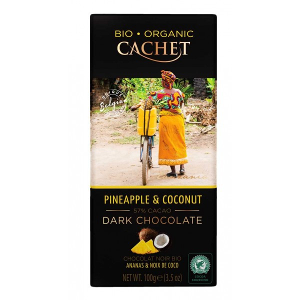 Шоколад чорний Cachet Bio Organic Cherries & Almonds, 100 г Бельгія