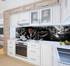 Фото панель універсальна ПЕТ, Самофіксована, 62 х 305 см (товщіна 1.2 мм), келихи з полуницею, фото 4