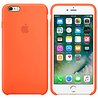 Чехол Silicone Сase для Iphone 6 / Iphone 6s бампер накладка Spicy Orange