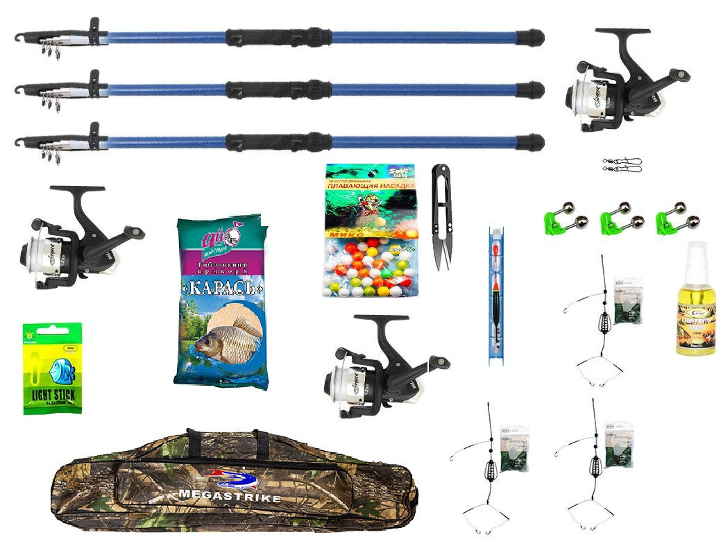 Рибальський набір "Спінінг Універсал" + Подарунок! Набір 12 в 1 в довжині, фото 1
