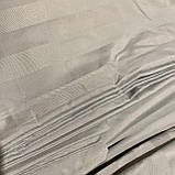 Постільна білизна страйп-сатин <unk> Євро комплект із простирадлом на гумці 180*200+25 см Тканина - Бавовна, фото 4