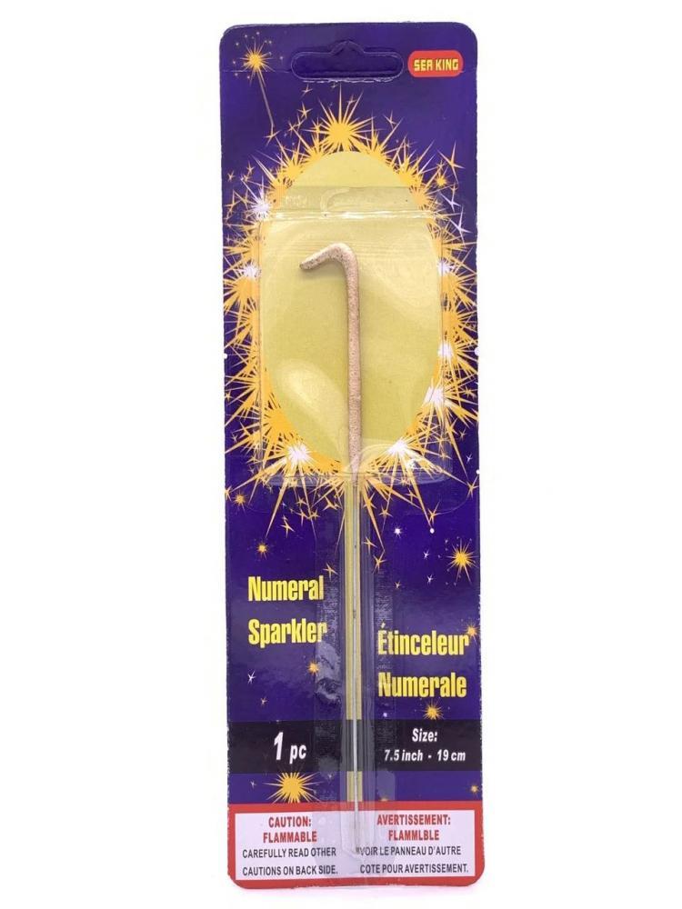 Купить Бенгальские свечи цифры от 0 до 9, золото, 19 см, цена 46 ...