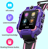 Детские Смарт Часы Lemfo Y99 4G Smart Watch Kids Purple, LBS, GPS, Wi-Fi, Видеозвонок