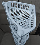 Кутова етажерка біла пластикова для ванни та кухні 5 ярусів, фото 8