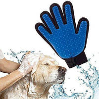 Перчатка для вычесывания шерсти True Touch домашних животных, перчатка для чистки животных, фурминатор,