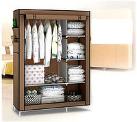 Тканевый шкаф складной STORAGE WARDROBE KM-105 90х45х170 см, органайзер для одежды