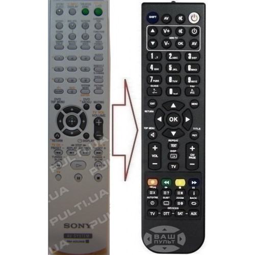 Пульт для SONY RM-ADU006 (аналог), фото 1