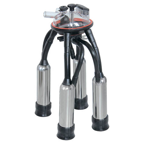 Підвісна частина в зборі з колектором 240 мл, зі склянками з нержавійки і дійковою гумою, фото 1