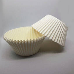 Паперові форми для кексів БІЛІ "арт 7А" (уп.100шт)