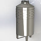 Ємність ЄВС-600 для вина з люком та сорочкою охолодження, фото 3