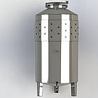 Ємність ЄВС-600 для вина з люком та сорочкою охолодження, фото 2