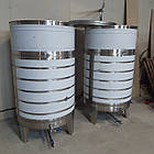 Ємність ЄВС-600 для вина з люком та сорочкою охолодження, фото 7