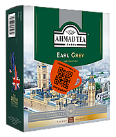 Чай Ахмад 100 пакетиков с бергамотом чёрный Граф Грей 100 х 2 г