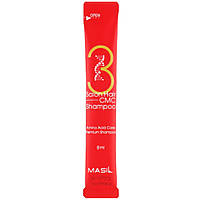 Зміцнюючий шампунь для волосся з амінокислотним комплексом Masil 3 Salon Hair CMC Shampoo (стик) 8 мл