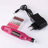 Фрезер - ручка для манікюру побутової 20000 обертів .Колір білий. рожевий. чорний ( прим'ята коробка), фото 2