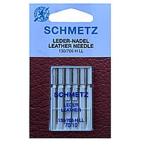 Иглы швейные SCHMETZ №70/10 LEATHER (КОЖА), для бытовых швейных машин