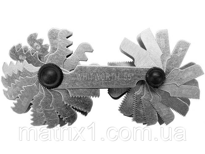 Купить Резьбомер метрический 60° и дюймовый 55° YATO 0.25-6 мм И 4-62 ...