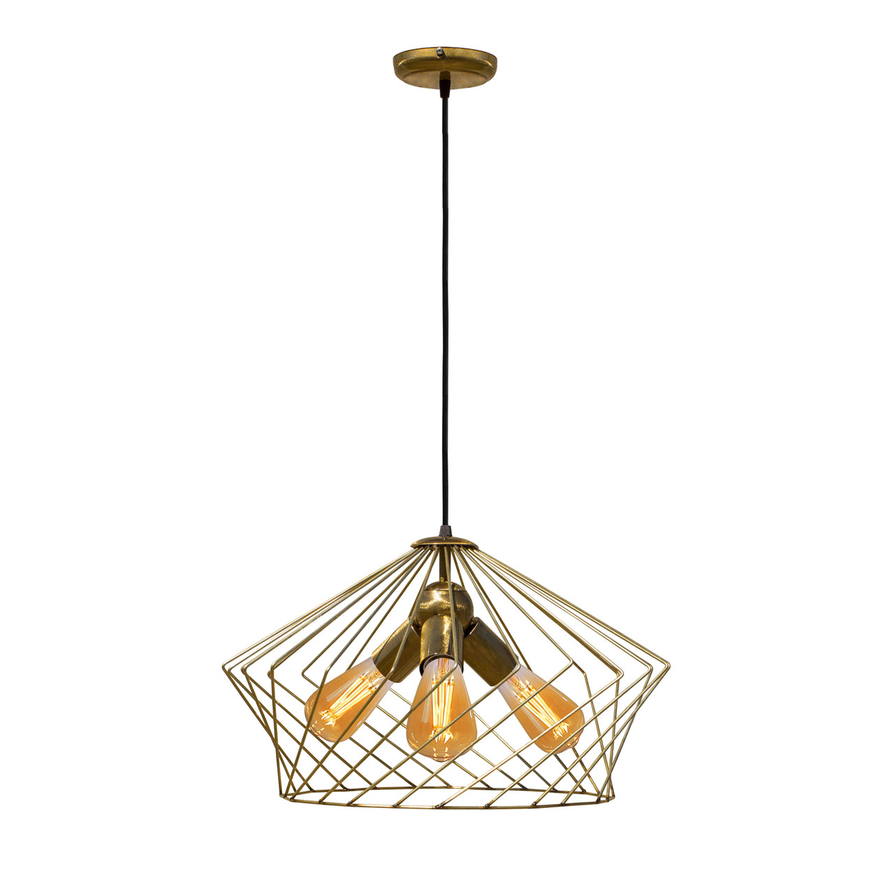 Лофт люстра світильник підвісний 3-Е27 Camelia NL 3329-3 BN бронза, фото 1