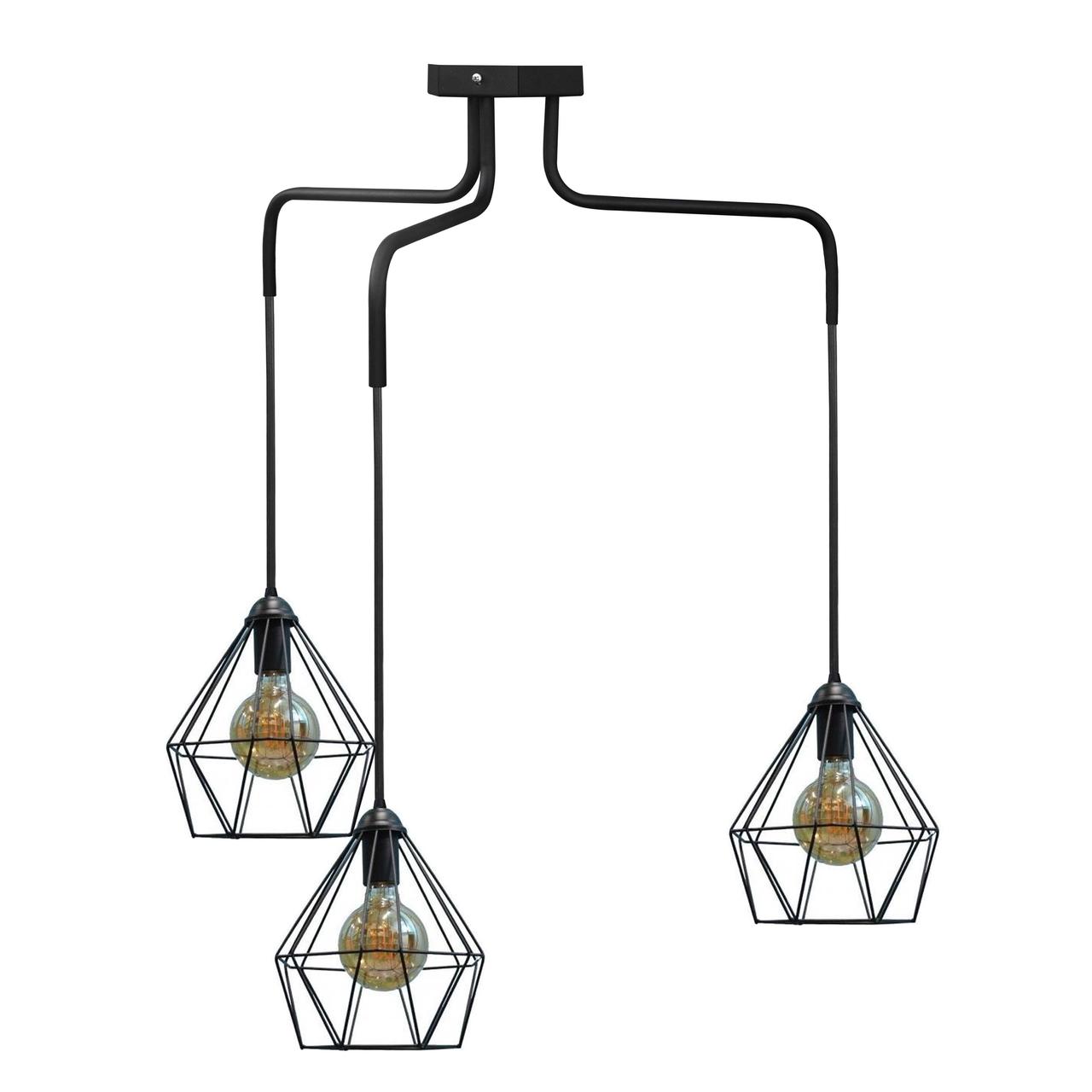 Лофт світильник підвісний Е27-3 Sierra NL 10537-3, фото 1