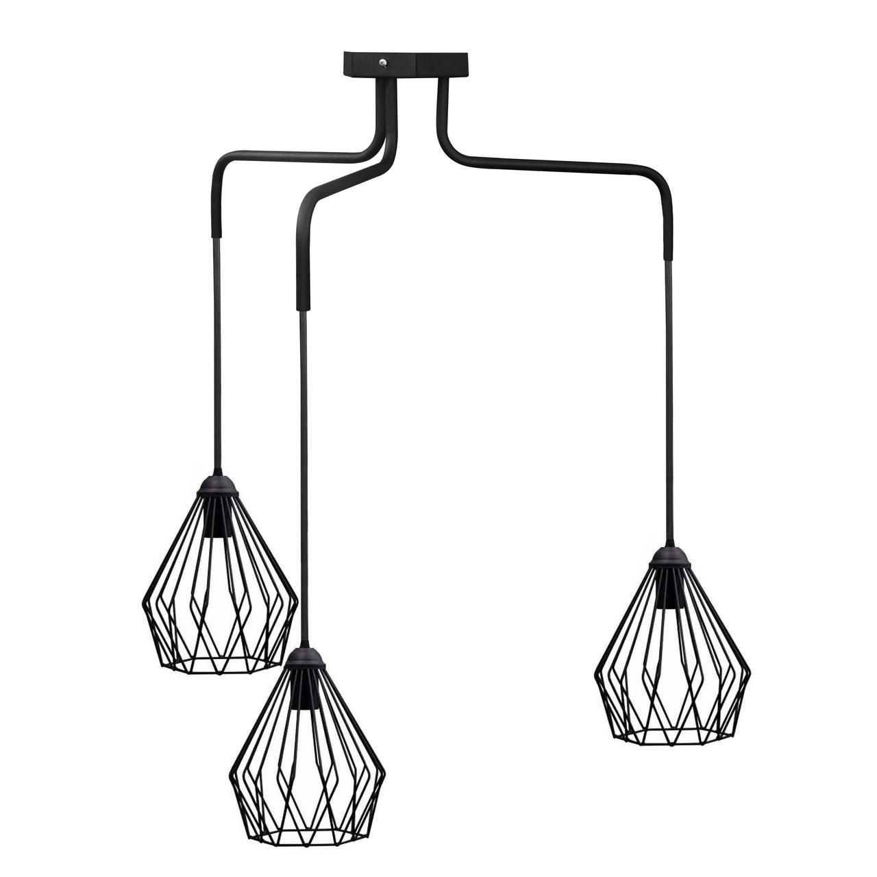 Лофт світильник підвісний Е27-3 Silvia NL 105371-3, фото 1