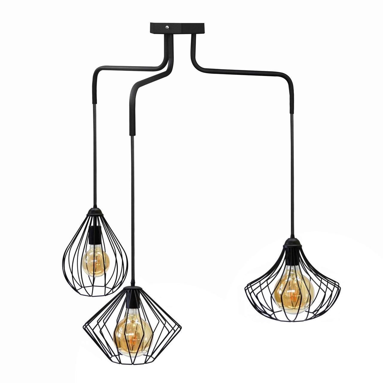 Лофт світильник підвісний Е27-3 Union NL 1283022-3, фото 1