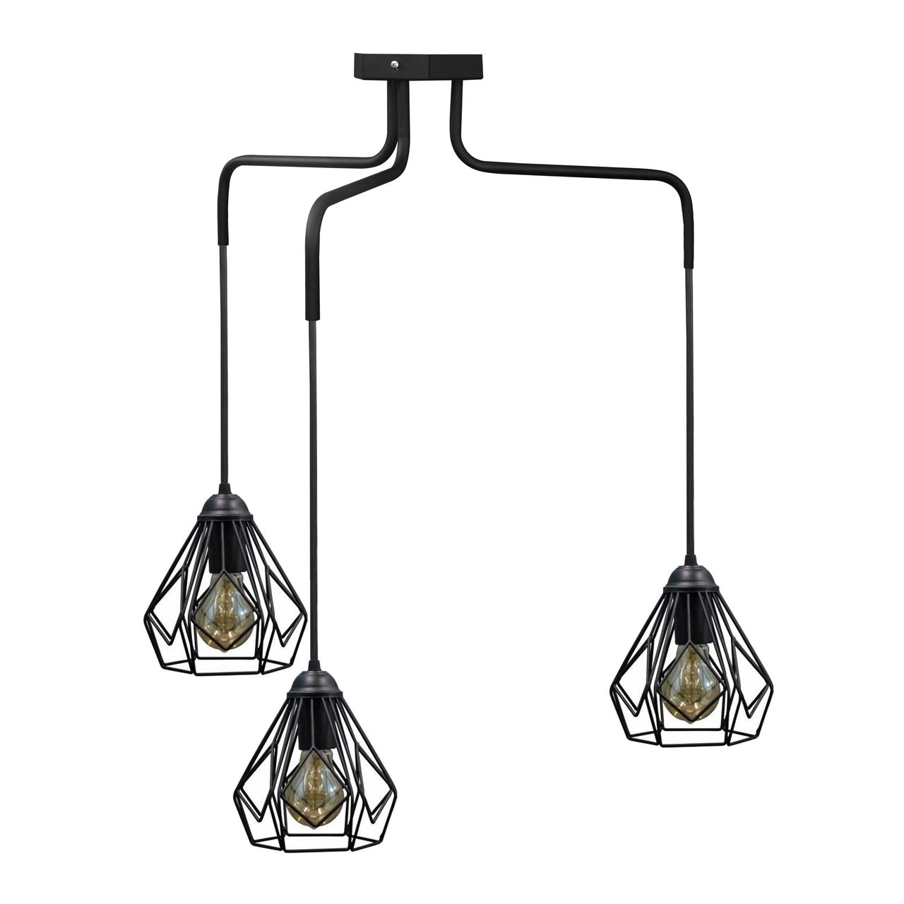 Лофт світильник підвісний Е27-3 Milan NL 1538-3, фото 1