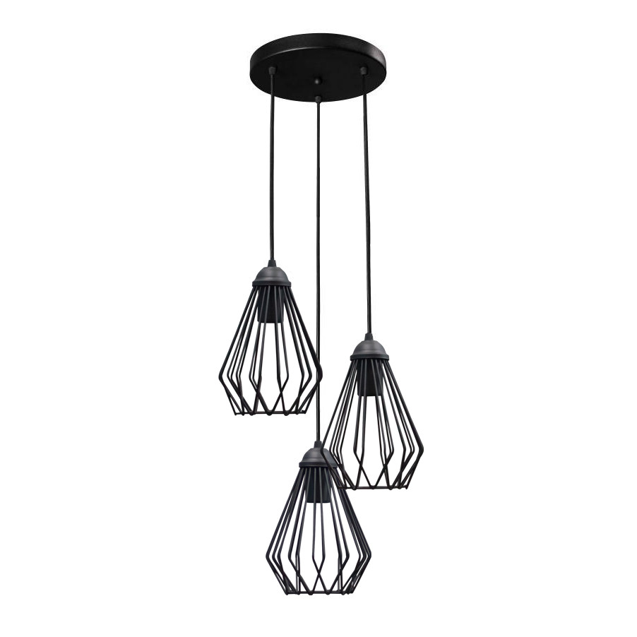 Лофт світильник підвісний Е27-3 Silvia NL 05371-3R, фото 1