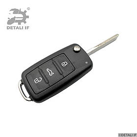 Викидний ключ корпус Golf 4 Volkswagen 3 кнопки індикатор зверху 5K0837202AD 5FA01018002