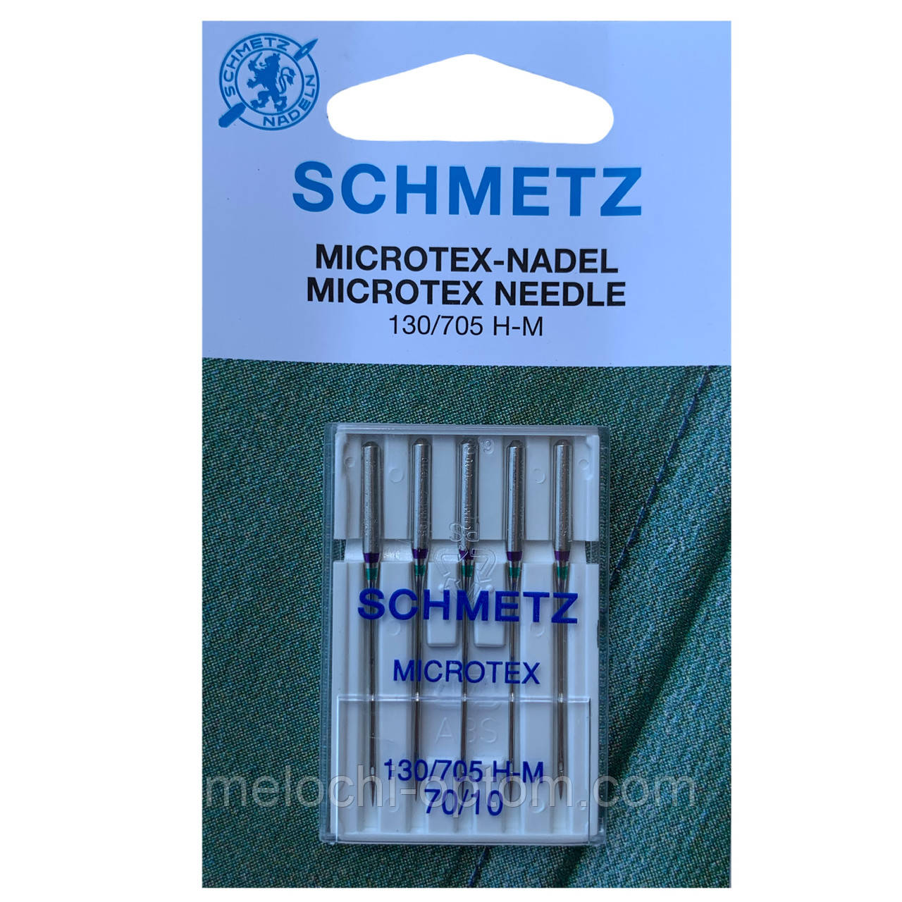 Иглы швейные SCHMETZ №70/10 MICROTEX для бытовых швейных машин - фото 1 - id-p1338384390
