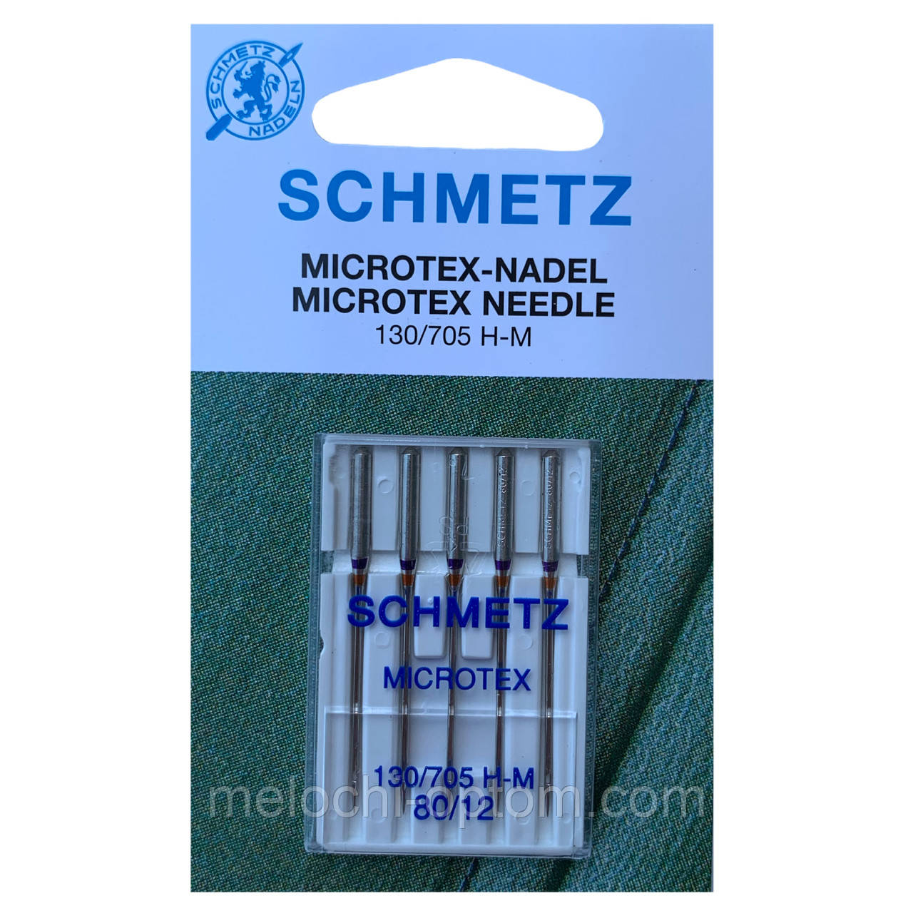 Голки швейні SCHMETZ №80/12 MICROTEX для побутових швейних машин