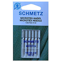 Иглы швейные SCHMETZ №80/12 MICROTEX для бытовых швейных машин