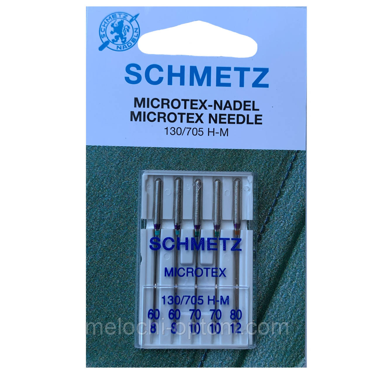 Голки швейні SCHMETZ ASSORTED MICROTEX для побутових швейних машин