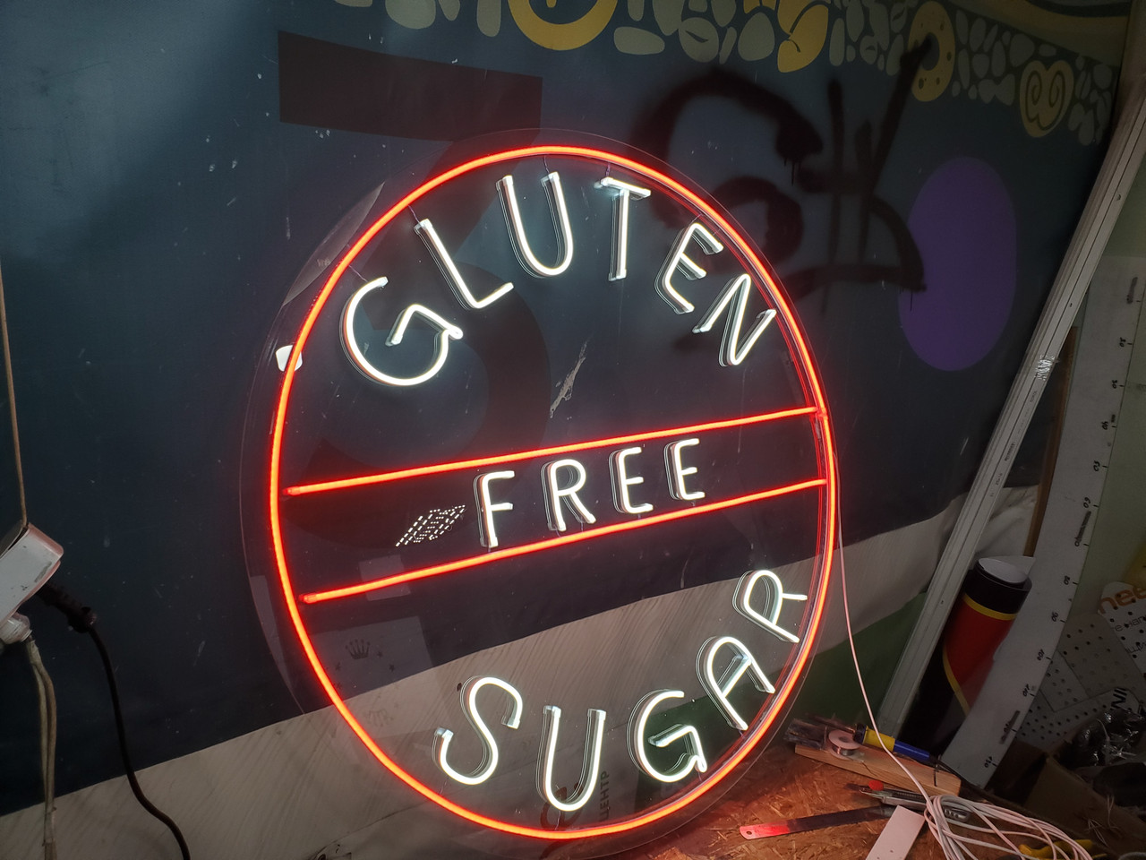 Вивіска на прикладі Gluten free Sugar