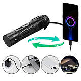 Ліхтар WURKKOS HD20 + 5000mAh Акумулятор 21700 (2000LM, Samsung+Cree LED, USB-C, Магніт, NW, PowerBank) Black, фото 7
