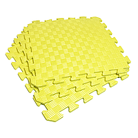 Татамі 50х50х1см Жовтий (килимок-пазл ластівчин хвіст) IZOLON EVA SPORT