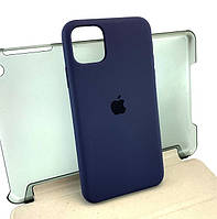 Чехол на iPhone 11 Pro Max накладка бампер противоударный Original Soft Case силиконовый темно-синий