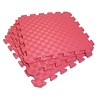 Татамі 50х50х1см Червоний (килимок-пазл ластівчин хвіст) IZOLON EVA SPORT