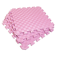 Татамі 50х50х1см Рожевий (килимок-пазл ластівчин хвіст) IZOLON EVA SPORT