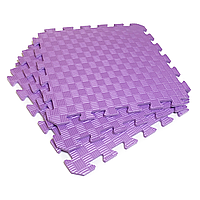 Татамі 50х50х1см Фіолетовий (килимок-пазл ластівчин хвіст) IZOLON EVA SPORT