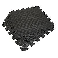 Татамі 50х50х1см Чорний (килимок-пазл ластівчин хвіст) IZOLON EVA SPORT