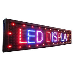 Світлодіодна вивіска / LED біжучий рядок / кольорові RGB діоди / 300*40 sale