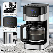 Кавоварка ProfiCook PC-KA1169 переливна кофемашина Бренди Європи, фото 3