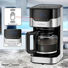 Кавоварка ProfiCook PC-KA1169 переливна кофемашина Бренди Європи, фото 4