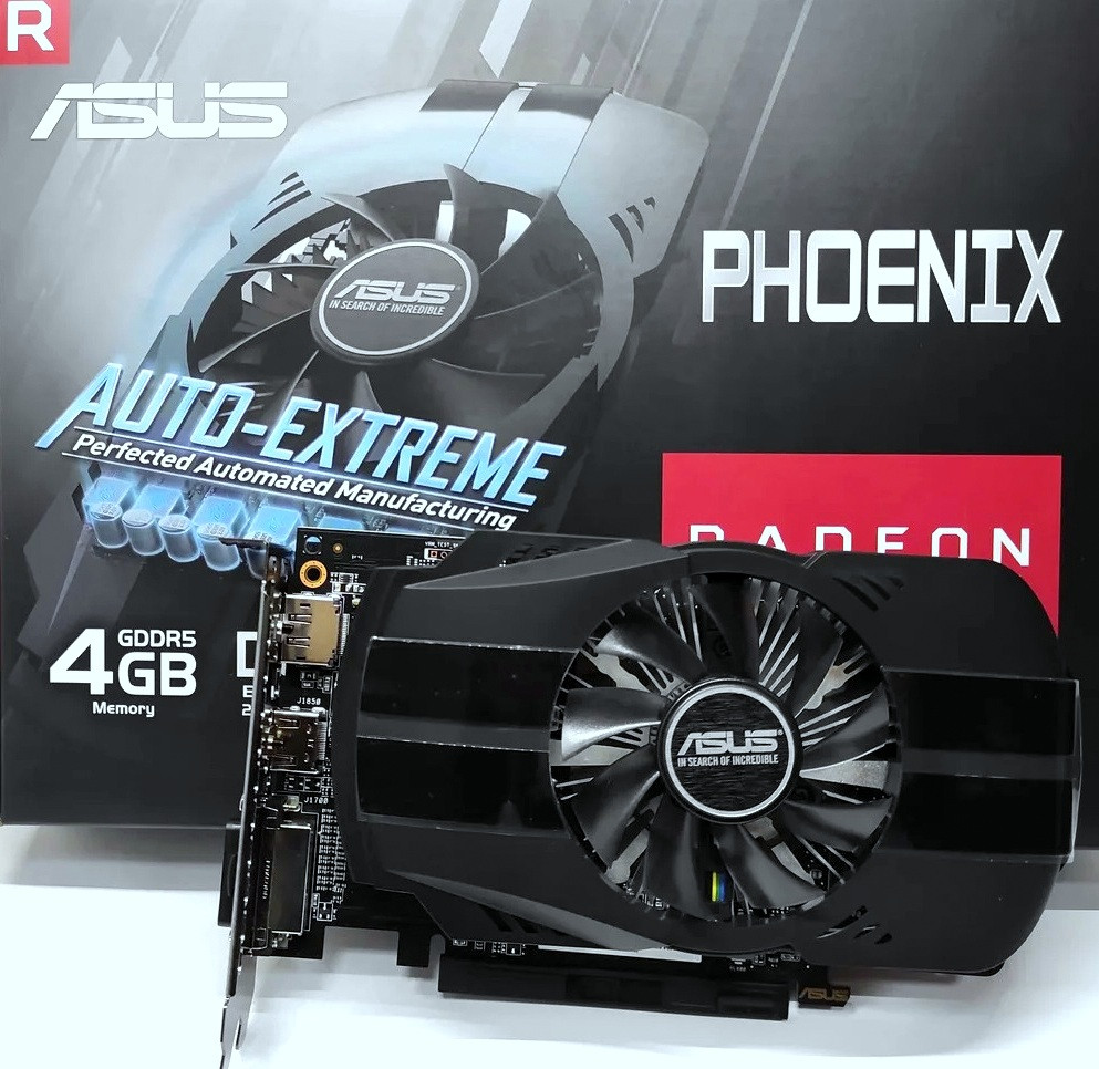 Відеокарта Asus Radeon RX 550 Evo 4GB GDDR5 (PH-RX550-4G-EVO) Нова!