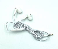 Наушники проводные с микрофоном DENMEN DR06 White