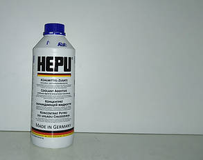 Антифриз G11 синий "HEPU" концентрат -80°C 1.5л