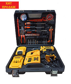 Акумуляторний шуруповерт DeWALT DCD771 (24V, 5AH) з набором інструментів