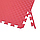 Килимок-пазл (татамі ластівчин хвіст) IZOLON EVA SPORT 50х50х1см з бортиком червоний, фото 2