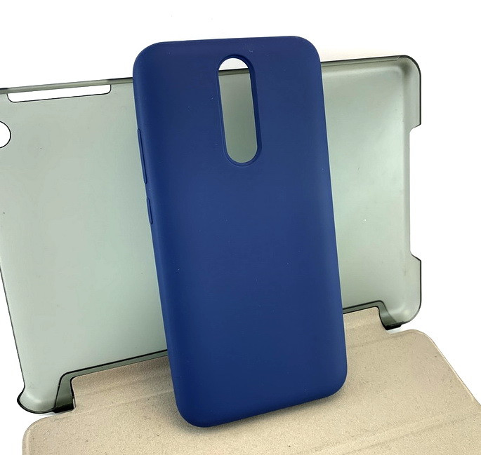 Чехол для Xiaomi Redmi 8 накладка бампер силиконовый противоударный Avantis Case синий