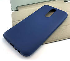 Чехол для Xiaomi Redmi 8 накладка бампер силиконовый противоударный Avantis Case синий, фото 2